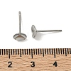 Tarnish Resistant 304 Stainless Steel Post Stud Earring Findings STAS-R063-50-4