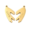 304 Stainless Steel Split Pendants LS-STAS-H235-03A-G-1