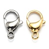 2 Colors 304 Stainless Steel Lobster Claw Clasps STAS-AB16-PG-1