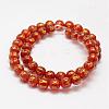 Natural Carnelian Beads Strands G-F452-8mm-01-2