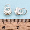 925 Sterling Silver Longevity Lock Charms STER-T008-30S-03-4
