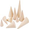 10Pcs 5 Style Wooden Ring Displays RDIS-FG0001-18-1