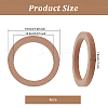 MDF Wooden Spacer Ring for Car Speaker AJEW-WH0304-15-2