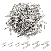 300Pcs 2 Styles Iron Folding Crimp Ends FIND-ME0002-97-1