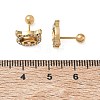 304 Stainless Steel Crystal Rhinestone Animal Cartilage Earrings SA-CBA1F7E-01G-05-2