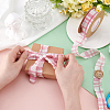 Polyester Tartan Ribbons SRIB-WH0011-348A-3