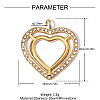 304 Stainless Steel with Crystal Rhinestone Pendants RB-OY001-13G-01-2