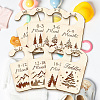 Wood Baby Closet Size Dividers AJEW-WH0352-007-4