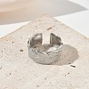 304 Stainless Steel Cuff Open Rings for Women RJEW-L341-03A-P-2