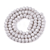 Opaque Solid Color Imitation Jade Glass Beads Strands LS-EGLA-A044-P6mm-D19-2