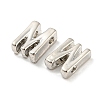 Platinum Plated Alloy Beads PALLOY-CJC0001-64P-M-2