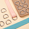 20Pcs Iron D Rings IFIN-DC0001-10-5