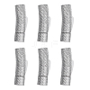 6Pcs 304 Stainless Steel Bayonet Clasps STAS-DR0001-18P-1