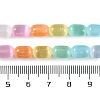 Rainbow Color Natural Selenite Beads Strands G-F750-M02-02-5