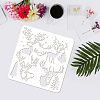 4Pcs 4 Styles Plastic Painting Stencils Sets DIY-WH0172-836-3