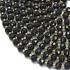 Natural Obsidian Beads Strands G-K389-E57-01-3