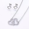 304 Stainless Steel Jewelry Sets SJEW-O090-17-2