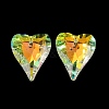 AB Color Plated Glass Pendants GLAA-I057-27A-2