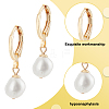 ANATTASOUL 1 Pair Natural Pearl Dangle Leverback Earrings EJEW-AN0004-01-3