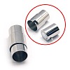 Tarnish Resistant 304 Stainless Steel Locking Tube Magnetic Clasps STAS-E006-64-1