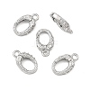 SHEGRACE Brass Micro Pave Clear Cubic Zirconia Spring Gate Rings XGRQ58246-760P-1