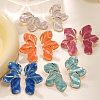 304 Stainless Steel Petaline Stud Earrings EJEW-D347-01G-1