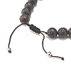 Adjustable Skull Braided Bead Bracelets BJEW-JB07497-01-6