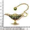 Alloy Enamel Tea Pot Home Display Decoration DJEW-Z010-01G-04-3