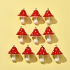 10Pcs Opaque Resin Pendants RESI-FS0001-63-3