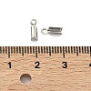 Tarnish Resistant 304 Stainless Steel Folding Crimp Ends X-STAS-R063-28-4