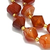 Natural Banded Agate Beads Strand G-I376-C05-01-3