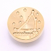 Brass Wax Sealing Stamp Head AJEW-TAC0026-01LG-10-1
