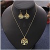 Alloy Dangle Earrings & Pendant Necklaces Sets FS-WG26FD4-02-1