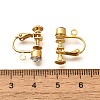 Brass Clip-on Earring Settings STAS-F311-12G-3