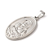 Non-Tarnish 304 Stainless Steel Pendants STAS-B073-01B-P-2