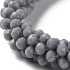 Crochet Glass Beads Braided Stretch Bracelet BJEW-S144-002E-12-2