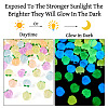50Pcs 5 Colors Luminous Translucent Resin Decoden Cabochons RESI-TA0004-34-5