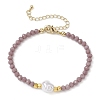 3Pcs 3 Colors Glass Beaded Bracelets Sets for Women BJEW-JB11169-3