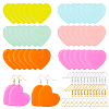 36Pcs 6 Colors Cellulose Acetate(Resin) Pendants DIY-NB0005-36-1