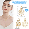 10Pcs Christmas Rack Plating Brass Pendants ZIRC-BBC0002-85-2