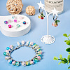 78Pcs 13 Colors Transparent Spray Painting Crackle Glass Charms PALLOY-TAC0088-7