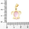 Brass Micro Pave Cubic Zirconia Pendants KK-S510-25G-3