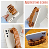 WADORN 5Pcs 5 Colors Wrinkled PU Leather Mobile Phone Wrist Strap AJEW-WR0001-74-6