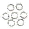 Tarnish Resistant 304 Stainless Steel Open Jump Rings STAS-Q186-02-7x1mm-1