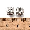 Brass Micro Pave Cubic Zirconia Beads KK-M318-39P-01-2