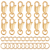 Brass Lobster Claw Clasps KK-BBC0024-52A-1