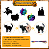 Halloween Rainbow Scratch Paper Art Pendant Decoration Kits DIY-WH20013-22-6