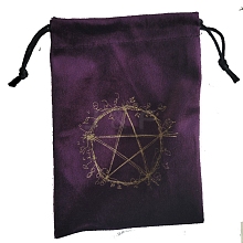 Velvet Pentagram Print Storage Pouches PW-WG67651-02