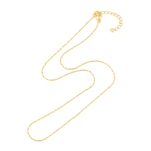 Gold Plated Tin Alloy Snake Chain Fine Necklaces NJEW-BB10181-18