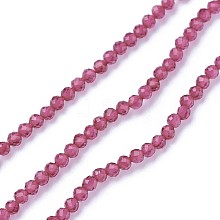 Faceted Glass Beads Strands X-G-F619-09D-2mm